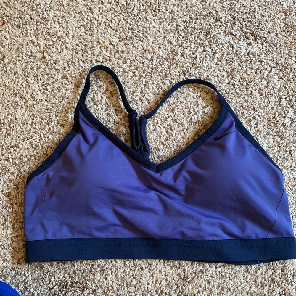 Nike, sports bra, purple, dri fit